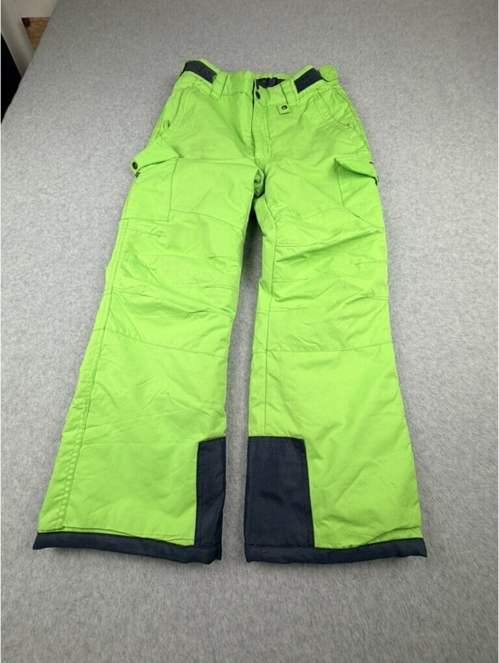 ARCTIX‎ Kids Insulated Snow Ski Pants XL Neon Green Cargo Pockets